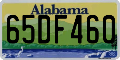 AL license plate 65DF460
