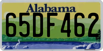 AL license plate 65DF462