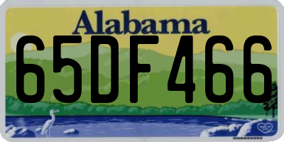AL license plate 65DF466