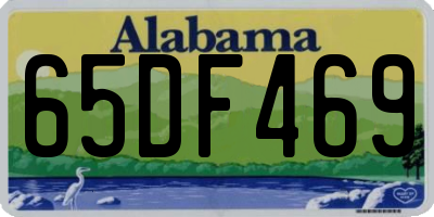 AL license plate 65DF469