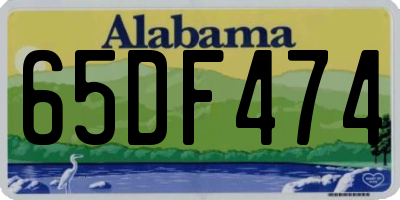 AL license plate 65DF474