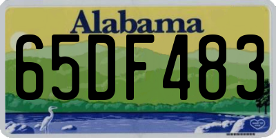 AL license plate 65DF483