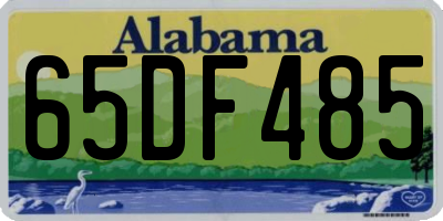 AL license plate 65DF485