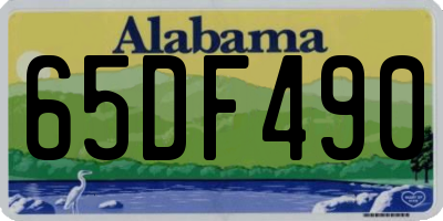 AL license plate 65DF490