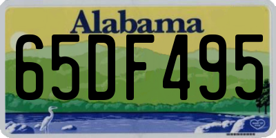 AL license plate 65DF495
