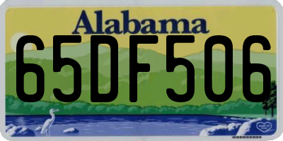 AL license plate 65DF506