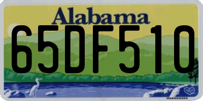 AL license plate 65DF510
