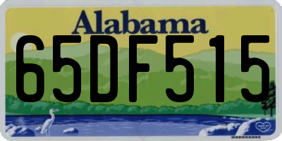 AL license plate 65DF515
