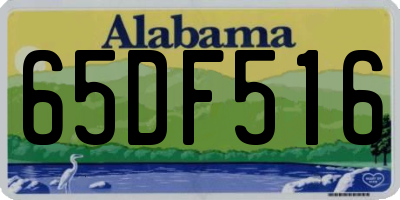 AL license plate 65DF516