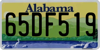 AL license plate 65DF519