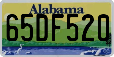 AL license plate 65DF520