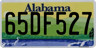 AL license plate 65DF527