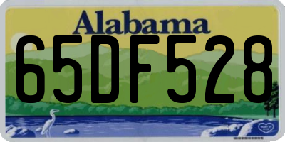 AL license plate 65DF528