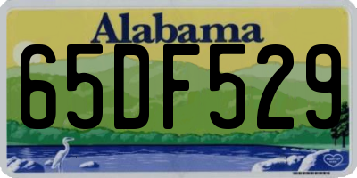 AL license plate 65DF529