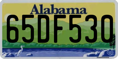 AL license plate 65DF530