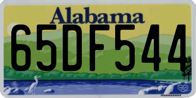 AL license plate 65DF544