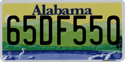 AL license plate 65DF550