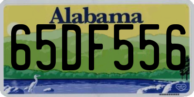 AL license plate 65DF556