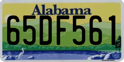 AL license plate 65DF561
