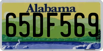 AL license plate 65DF569