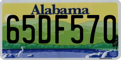 AL license plate 65DF570