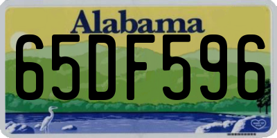 AL license plate 65DF596