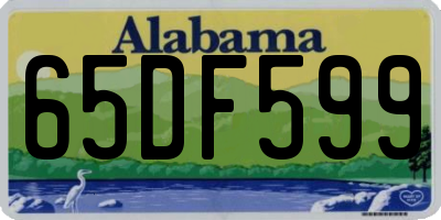AL license plate 65DF599