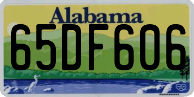 AL license plate 65DF606