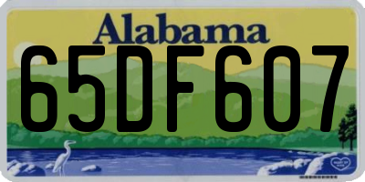 AL license plate 65DF607