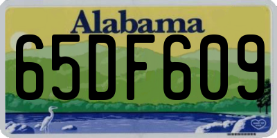 AL license plate 65DF609
