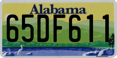 AL license plate 65DF611