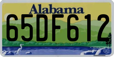 AL license plate 65DF612