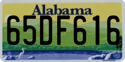 AL license plate 65DF616