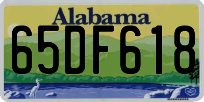 AL license plate 65DF618
