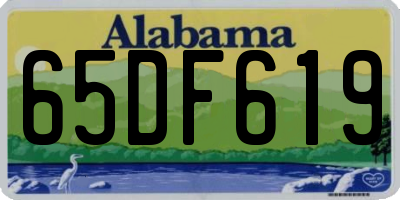 AL license plate 65DF619