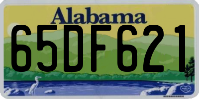 AL license plate 65DF621