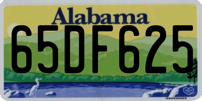 AL license plate 65DF625