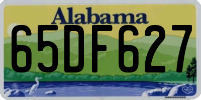 AL license plate 65DF627