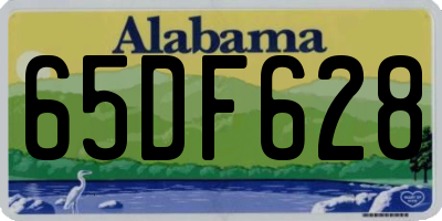 AL license plate 65DF628