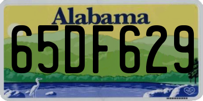 AL license plate 65DF629