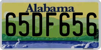 AL license plate 65DF656