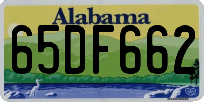 AL license plate 65DF662