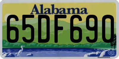 AL license plate 65DF690