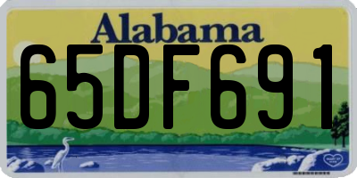 AL license plate 65DF691