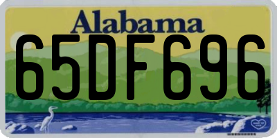 AL license plate 65DF696