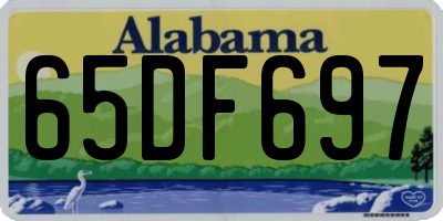 AL license plate 65DF697