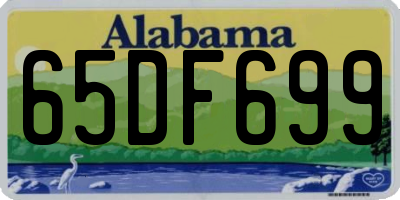 AL license plate 65DF699