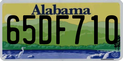 AL license plate 65DF710
