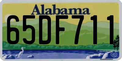 AL license plate 65DF711