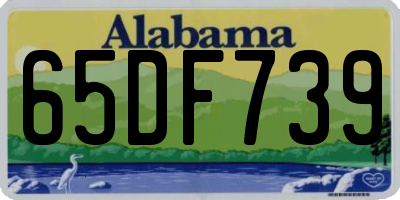 AL license plate 65DF739